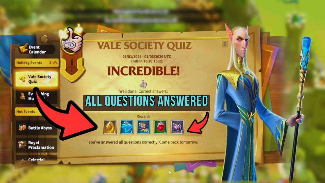 Vale Society Quiz Event Answers 2026   DAY 2   Call of Dragons All Correct Answers