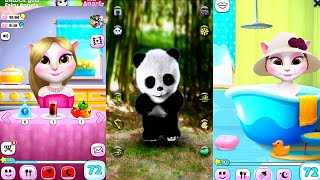 My Talking Angela Vs Talking Panda Great Makeover - Android Gameplay Hd