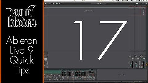 Ableton Live 9 Quick Tips: Presets Speichern Und Sinnvoll in der User Library Organisieren