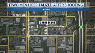 2 hospitalized after 2 connected shootings in central Fresno, police say