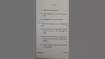Ethics and values/2nd semester Question paper 2022/Brahmapur University