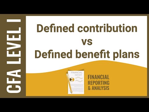 CFA Level I FRA - Defined contribution vs Defined benefit plans