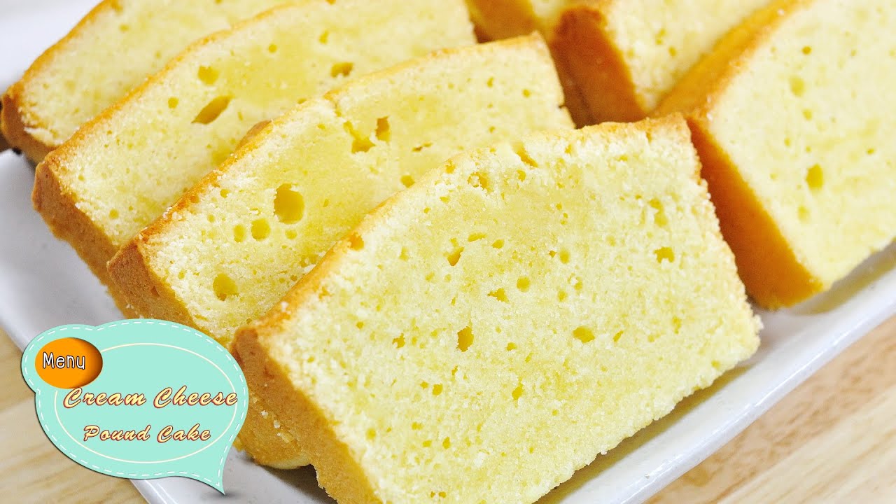 เค้กครีมชีส Cream Cheese Pound Cake - 1 Minute Cake
