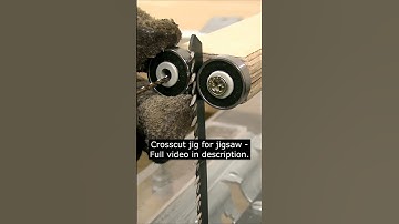 Woodworking jig for perfect Cross Cuts with jigsaw