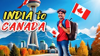 INDIA TO CANADA VLOG 2024 FLIGHT JOURNEY | INTERNATIONAL STUDENT VISA IMMIGRATION EXPERIENCE TIPS