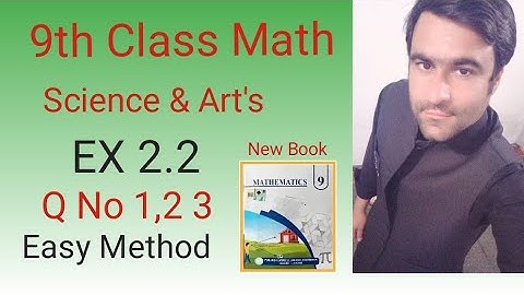 Class 9th Math New book Ex 2.2 complete |Chapter 2||#Math grades 9th