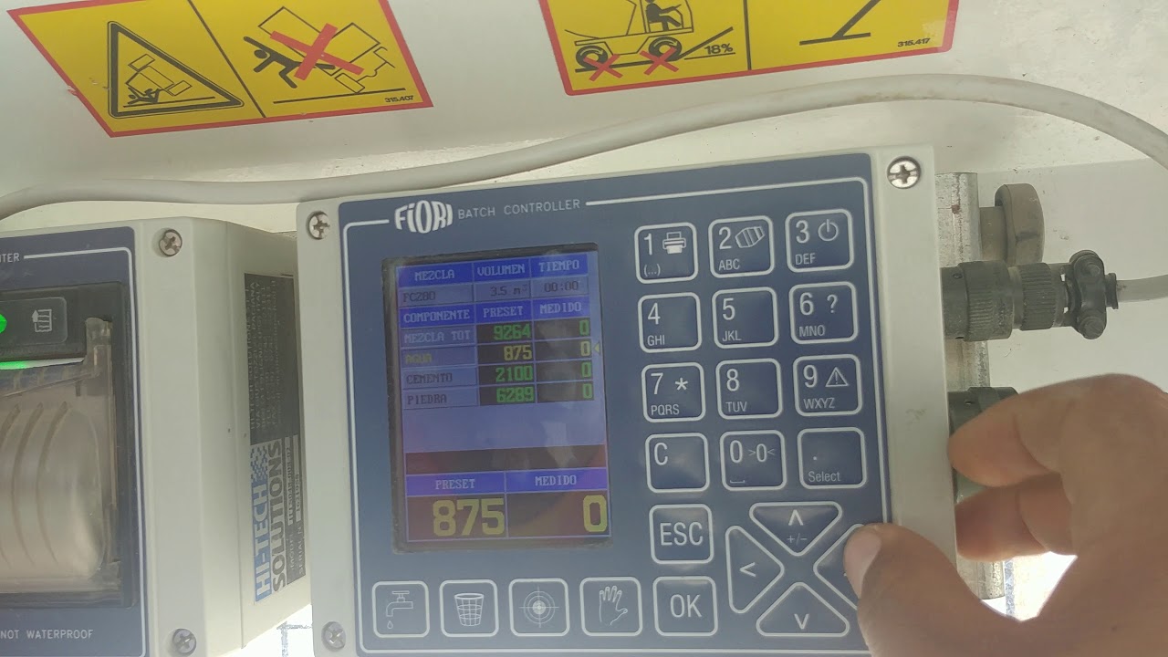 Balanza fiori DBX50 autohormigonera