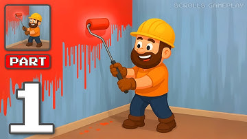 House Renovation Master - Gameplay Walkthrough Part 1 - Paint Clean Decor Game (iOS, Android)
