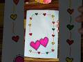 beautiful paper cards with heart decoration ❤️ #art #adorablecrafts #craftyhome #drawing #paperart
