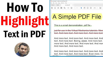 How To Highlight Text In PDF |  How To Highlight Text in Acrobat Reader DC