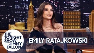 Emily Ratajkowski Debuts the Cutest Puppy Alive on The Tonight Show