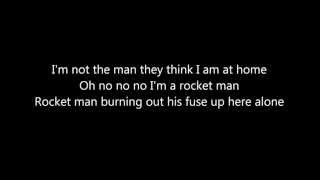 Video voorbeeld van "Rocket Man-Elton John (lyrics)"
