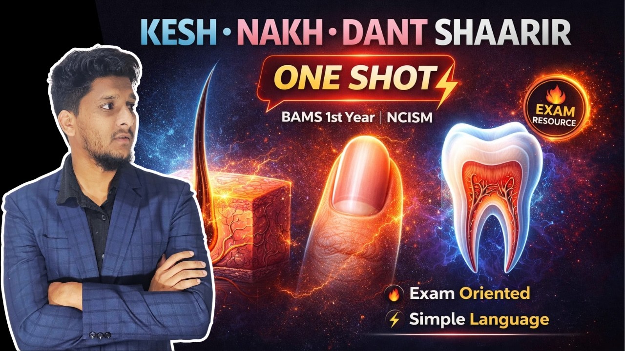 Kesh Nakh Dant Shaarir | Rachna Sharir BAMS 1st Year | Hair Nails Teeth in Ayurveda