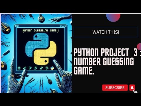 Guess the number game in python implementation and function . #python #programming #projects .......