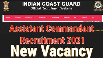Coast Guard Assistant Commandant 01/2022 Recruitment 2021