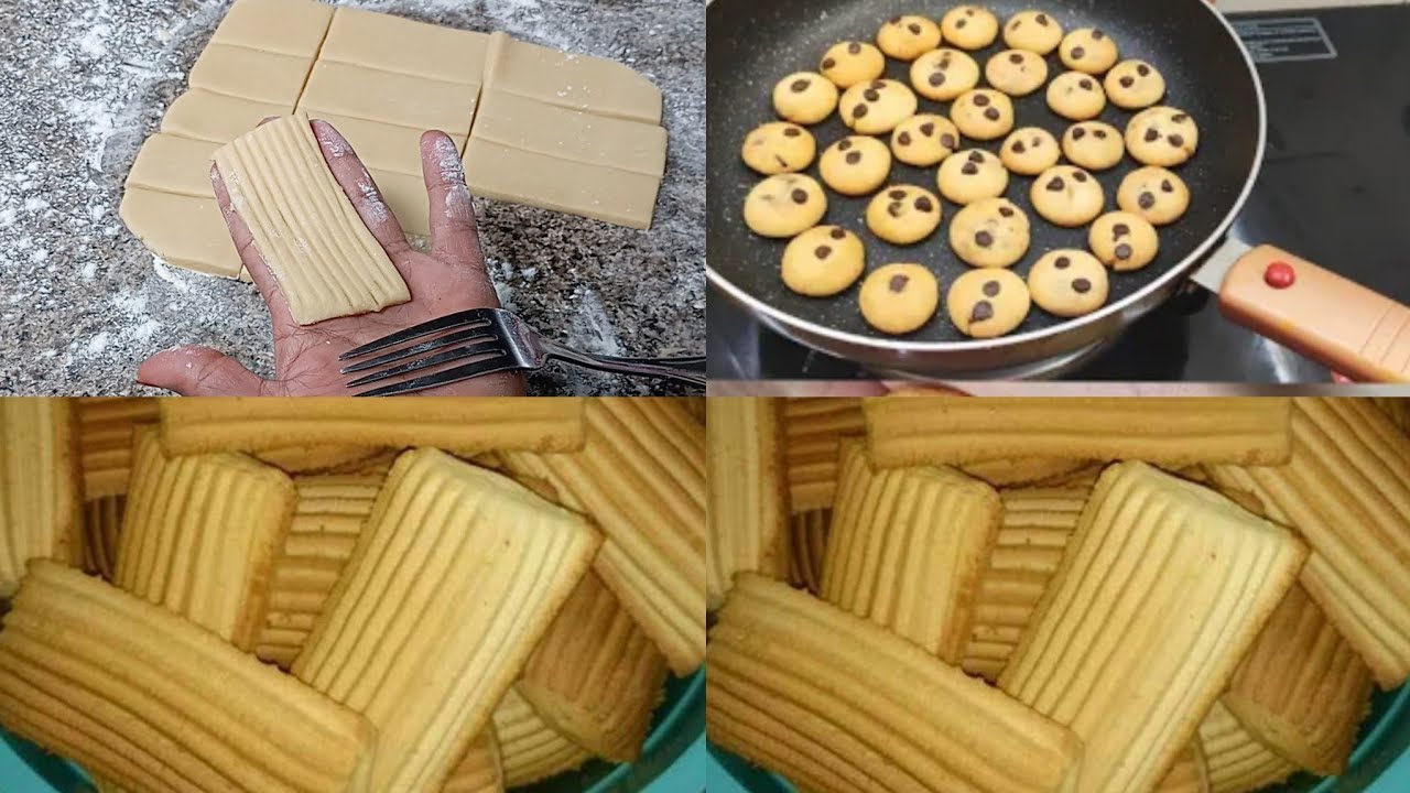 buskud ki cida forno laan kafaideyso 🤗3 different types of cookies without oven for Eid Mubarak