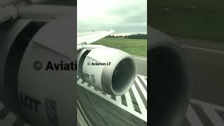 #short * REJECTED TAKEOFF! * LOT Polish Airlines 🇵🇱 B787-9 aborted takeoff at Warsaw airport !