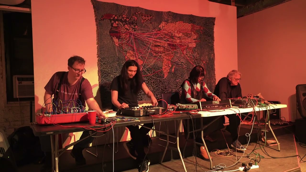 Dark Circuits 4tet @ Flux Factory 4 14 25 Moog, Serge, Buchla, Synthi Quartet @ Flux Factory NY
