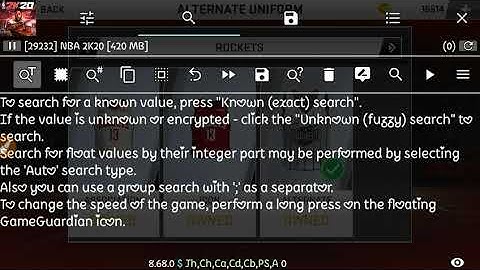 Changing 6 to 5 digits and 5 to 6 digits code in alt jersey in NBA2K20 Android