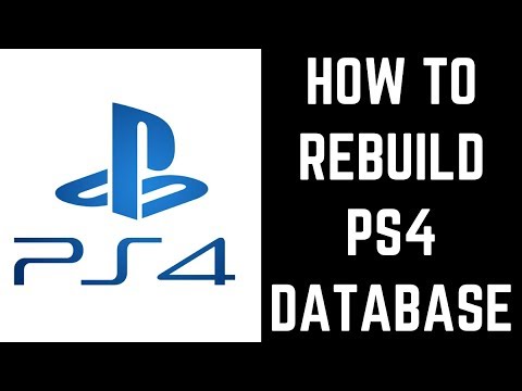 How to Rebuild PS4 Database - YouTube