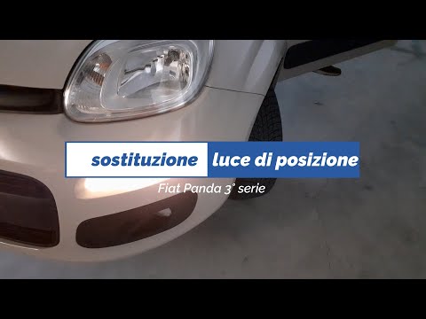 SOSTITUZIONE LUCE DI POSIZIONE Fiat Panda 3° serie