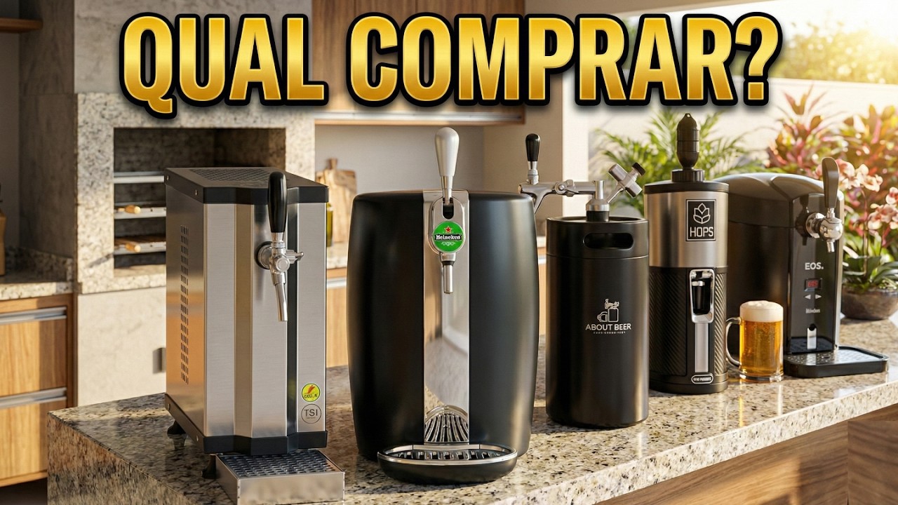 Qual a MELHOR Chopeira de 2026? Gelo, Elétrica ou Compressor? (TOP 5)