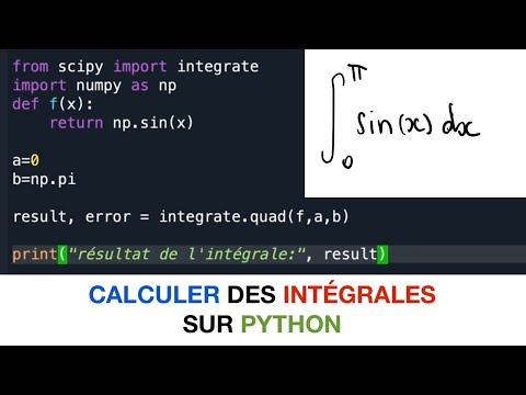 Calculer des intégrales sur python