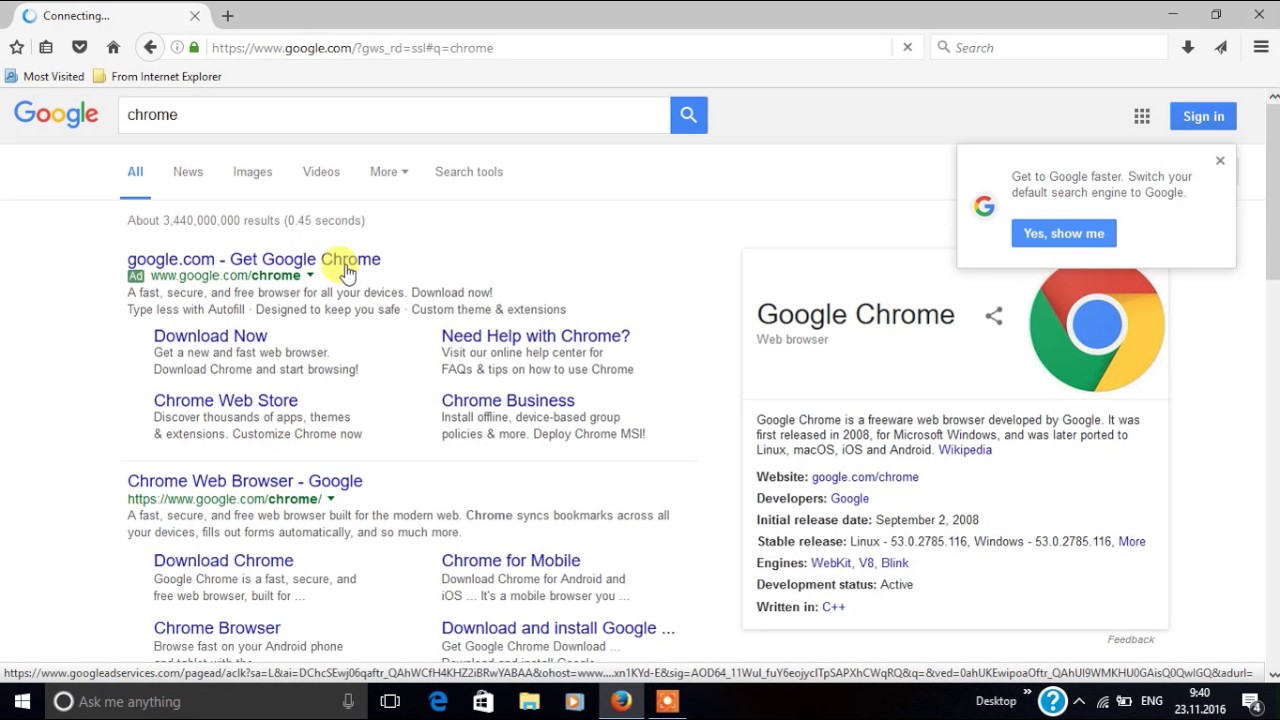 How to download google chrome on windows 10 - YouTube