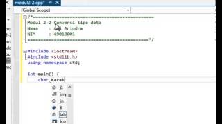 Modul 2-2 Konversi Tipe Data