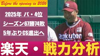 [Strategy Analysis 2026] Analyzing the Tohoku Rakuten Golden Eagles' spring 2026 strength! [Stron...