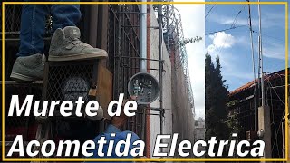 Preparación CFE Murete Acometida Electrica