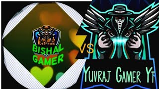 Bishal Gamer Vs Yuvraj Gamer YT 1 V 1 custom game play #only one tap Map #realme c 33 # custom