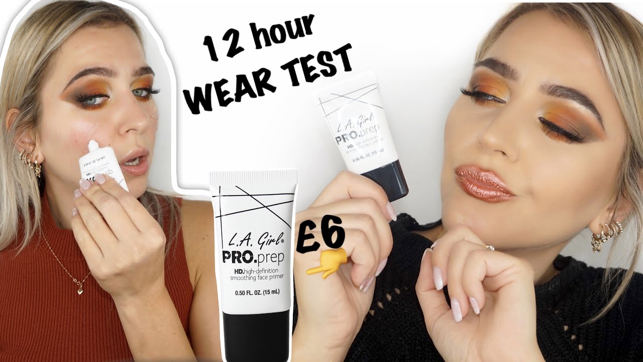 L. A. Girl PRO.prep HD. high-definition smoothing face primer 12 hour  Review Wear TEST (oily skin) 