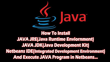 jre jdk netbeans install and execute a java program