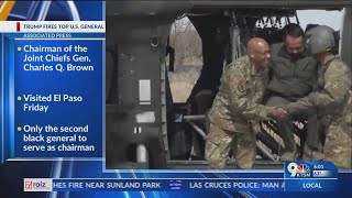 Trump fires chairman of Joint Chiefs, names successor