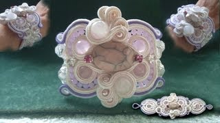 Beading4perfectionists : &quot;Candywrapper&quot; stitch for Soutache beading tutorial part 1 of 5