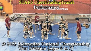 STARS Cheerleading Teams Performance At The 2023 Indonesian National Championship, Tiny Division