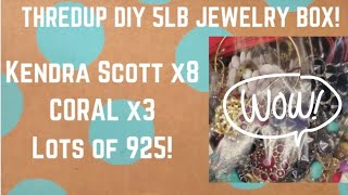 Kendra Scott, Coral and Silver! ThredUp Rescue DIY 5lb Jewelry Unboxing + Jewelry Sale!