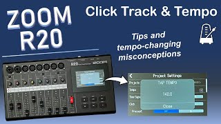 ZOOM R20 Tempo and Metronome: Tips and clarifying misconceptions about time adjustments screenshot 5