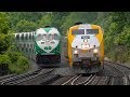 4K - GO and VIA Train Action on the Lakeshore West (Oakville Subdivision)