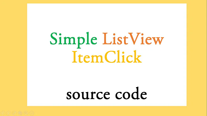 Android Simple ListView and OnItemClick