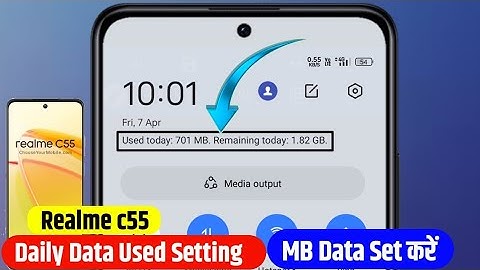 Realme c55 Me Daily Data Use Kaise Dekhe | How To Enable Daily Data Used Realme c55 | Realme c55