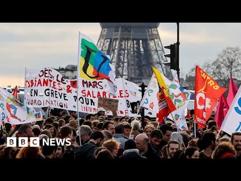 Protests in France as President Emmanuel Macron forces through pension reform – BBC News