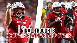 Final Thoughts on NC State's 41-31 Win vs. App State with Michael Clark | Coffee With Cory
