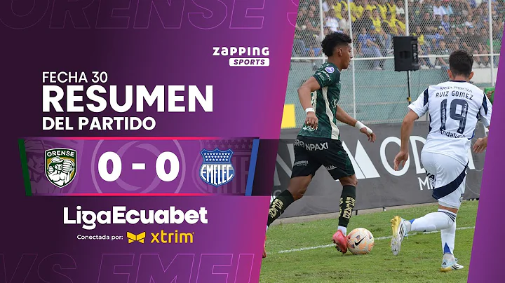 Orense SC 0 - 0 CS Emelec / Fecha 30 / Liga Ecuabet conectada por Xtrim
