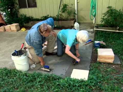 How To Make A Tile Patio You, Concrete Tiles Outdoor Diy