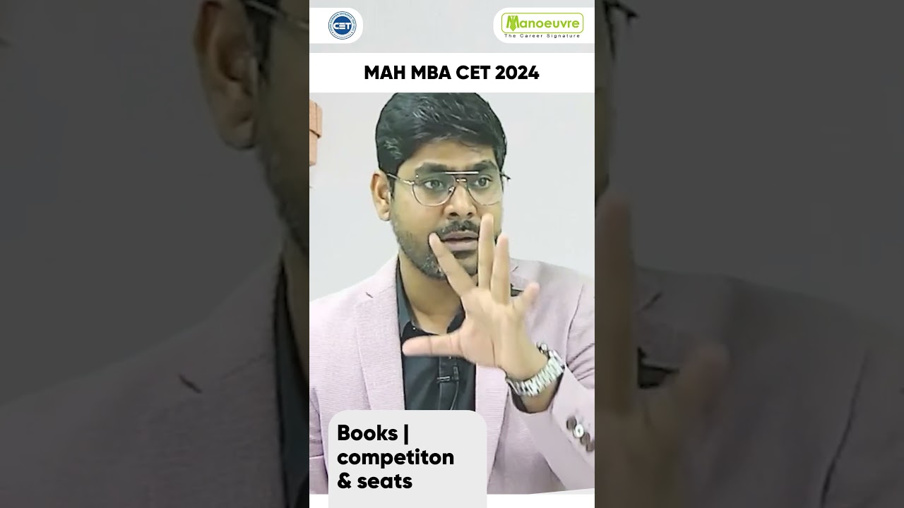 MAH MBA CET 2024 - Books | Competition & Seats | 