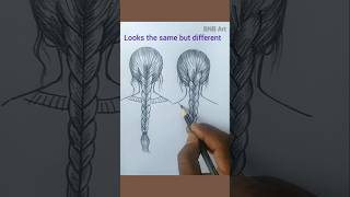 How to Draw Girls' Braids Easily #drawing #tutorial #braids #shorts