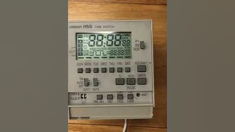 Omron H5S 7-day Timer Sand and Water Panel