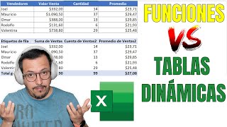 Funciones vs. Tablas dinámicas en Excel: ¿Cuál es la mejor opción?